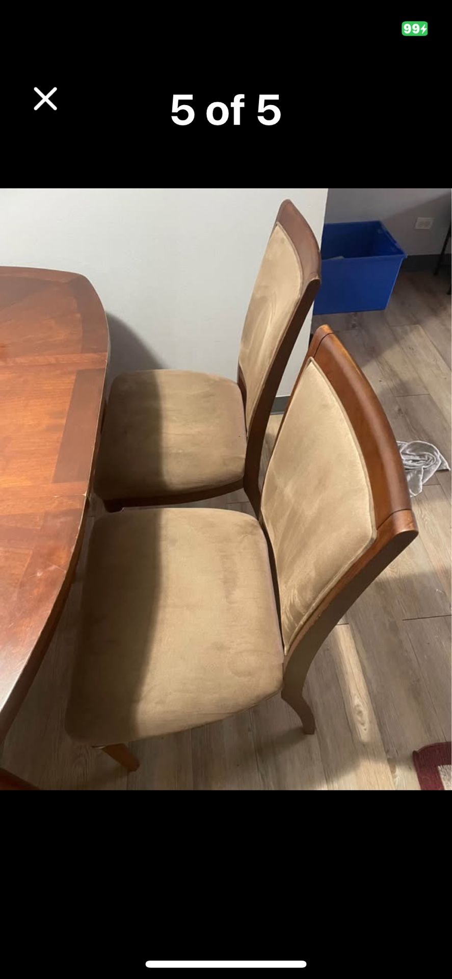 Dining table with chairs