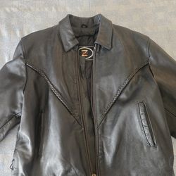 Zony Heavy Leather Women's Mototrcycle Jacket