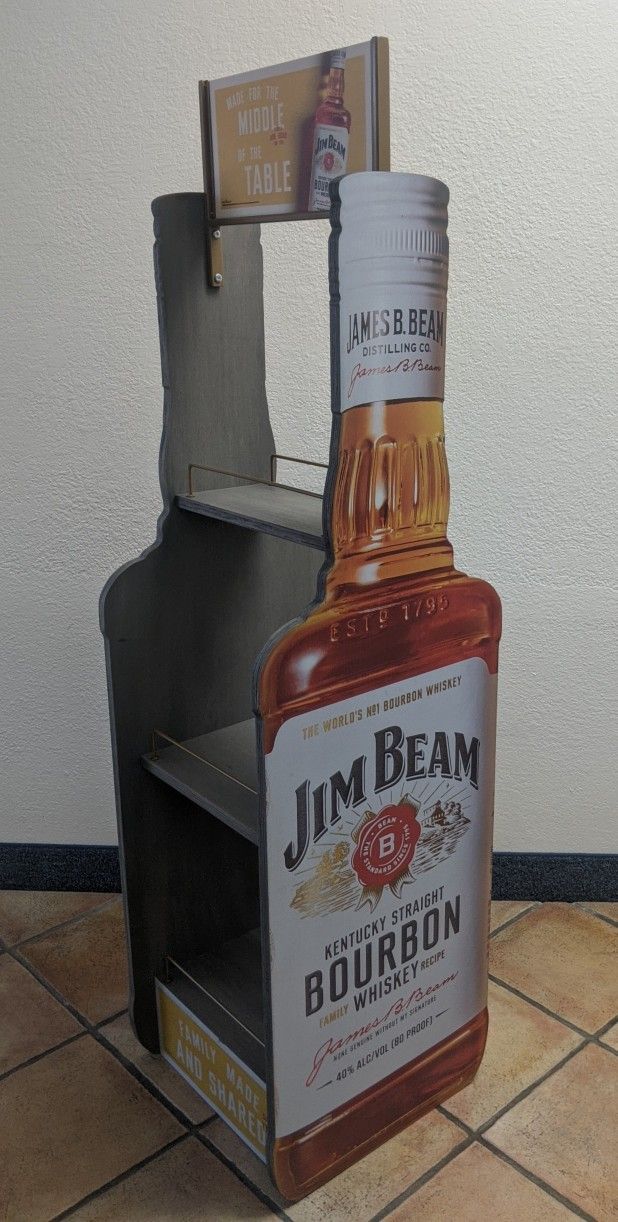Whiskey Display Shelves - Jim Beam Bourbon
