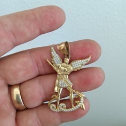 Gold Pendant Saint Michaels