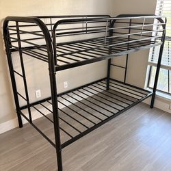 Twin Bunk Bed (Metal) $135 OBO