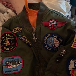 Boeing At least 46 Years Old  Flight Jacket Mint Condition  Size 3 T Thumbnail