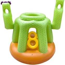 Pool Cactus - Multi Sport Pool Toy Inflatable Basketball Hoop with Baseball & Fo