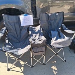 Double Seat Folding Chair 