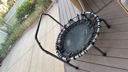 JumpSport Fitness Mini Trampoline with Handle Bar