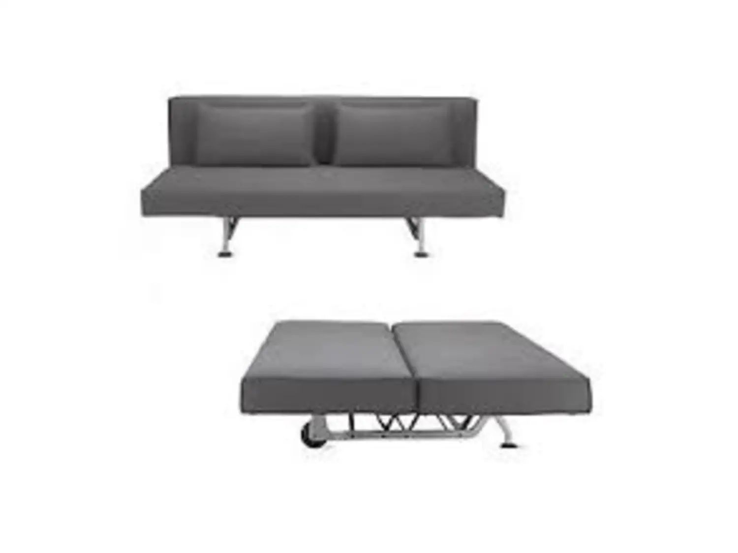 DWR Sliding Sleeper Sofa with 2 Covers (Natural & Red)