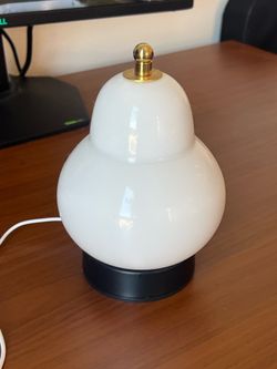 Pear Shaped Glass Lamp