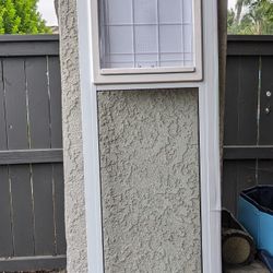 White Pet Patio Door