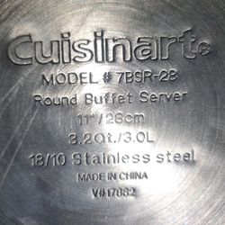 Cuisinart 7BSR-28 Stainless 11-Inch Round Buffet Server Silver

