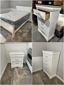 AMAZING SALE!! FULL BED,CHEST OF DRAWERS AND NIGHTSTAND!!!