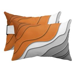 Geometric Ombre Lounge Pillows Outdoor