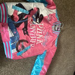 Pink Panther Varsity Satin Jacket – Retro Cartoon Streetwear