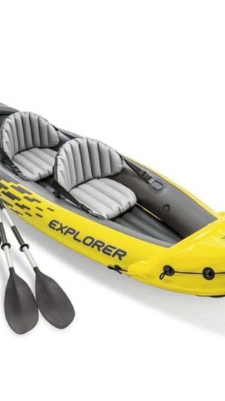 Brand New in Box Intex Explorer K2 Kayak. 2-Person Inflatable Kayak