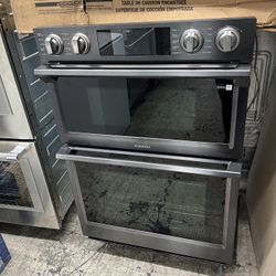 Samsung Black Stainless 30” Microwave Oven Combo Smart