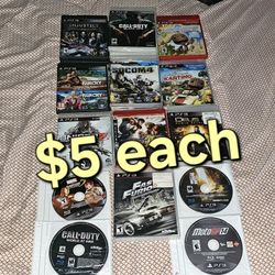 Ps3 Playstation 3 Games ( $5 Each )