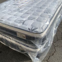 🛏Mattresses Pillow top for your comfort 🟩Same day delivery available🚛 🟠Queen sizes $199 🟡Full sizes $179 🟢Twin sizes $119 🔵Cal king $319 🟣E. K