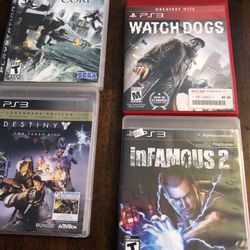 PS 3 Video Games No Scratches