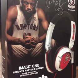 Klipsch Toronto Raptors Noise Isolating On Ear Headphones DeMar DeRozan W/O Box