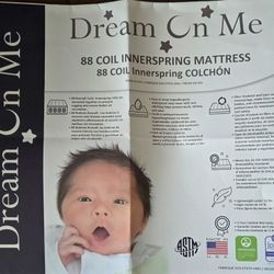 2 in 1 Breathable Twilight 5 inch Spring Coil Crib and Toddler Bed Mattress with Reversible Design