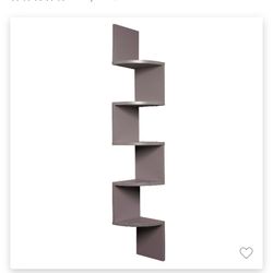 Floating corner Shelf storage