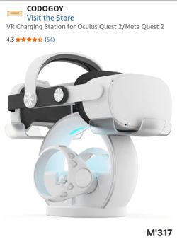 VR Charging Station Oculus Quest 2 / Meta Quest 2 Dock.(M'317)