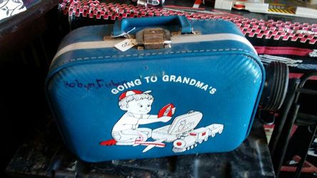 Vintage kids suitcase
