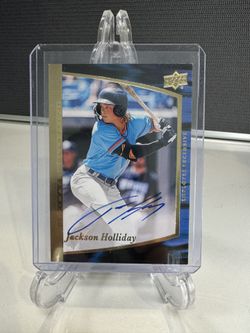 Jackson Holliday Signed Upperdeck employee Exclusive Card