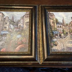 Framed Cityscape Paintings