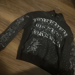 Custom rhinestone hoodie