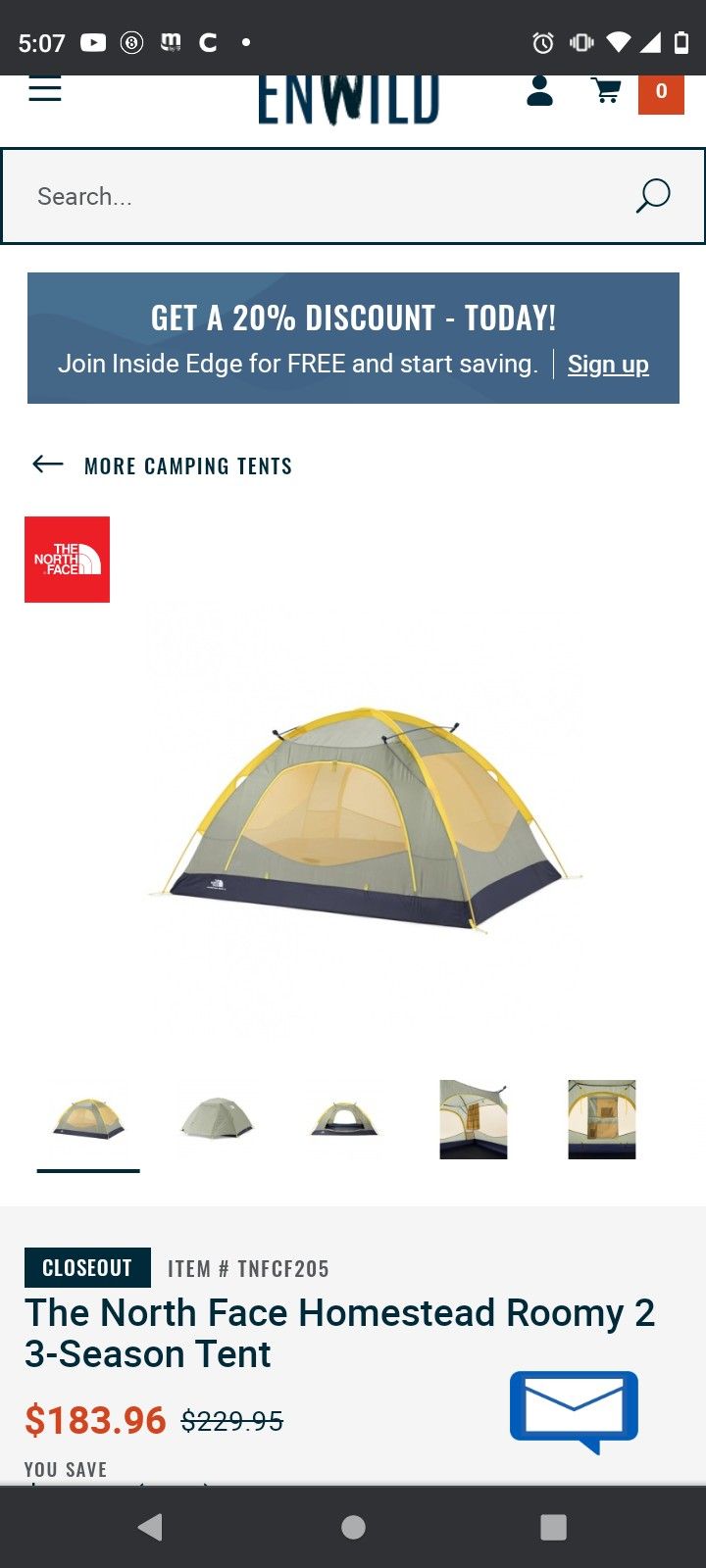 Camping North Face Tent
