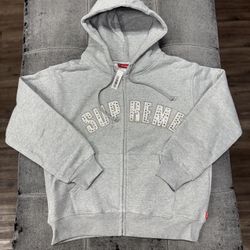 Supreme x B.B Simons Grey Zip Up Hoodie 