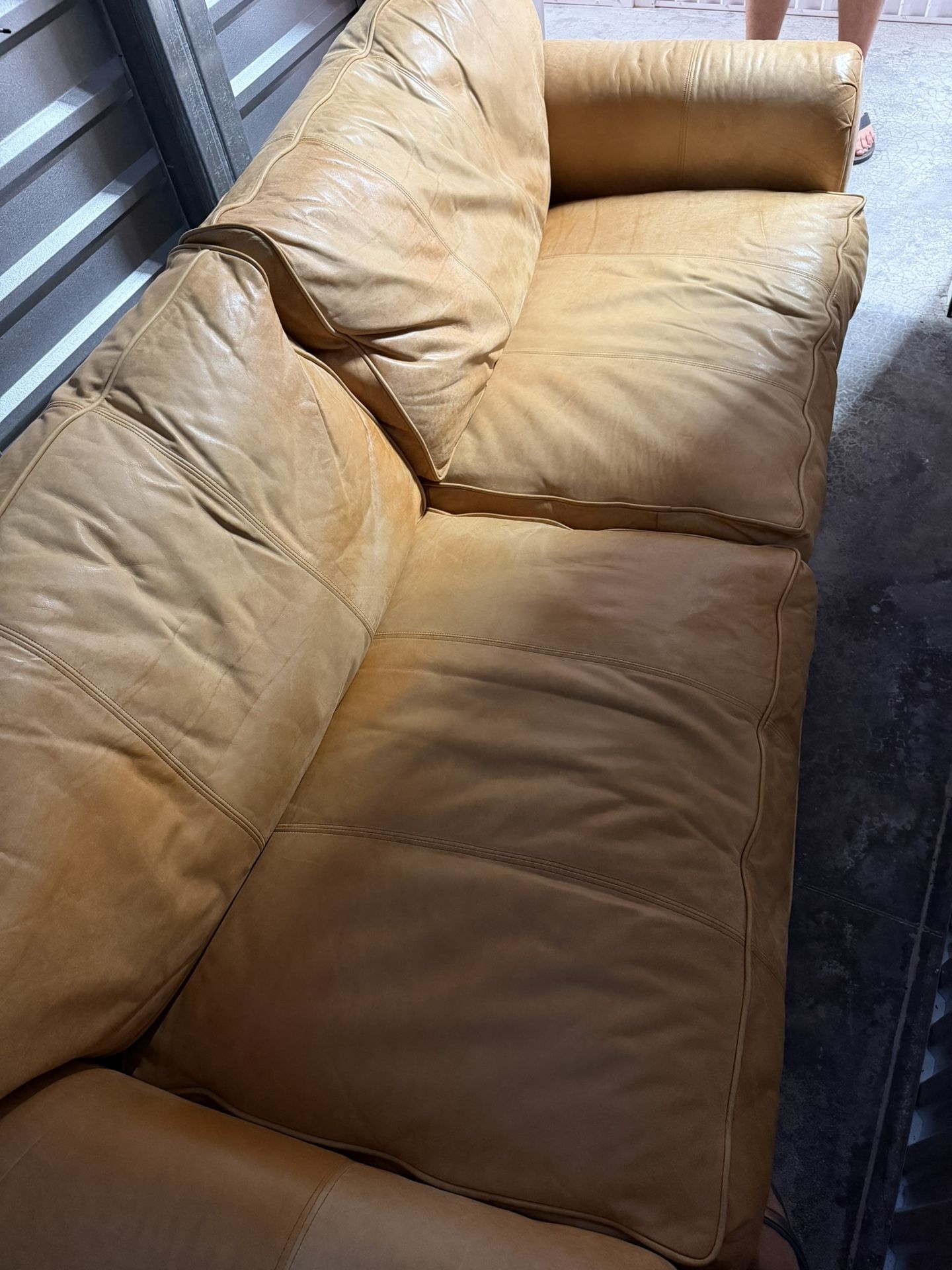 Genuine Leather Coach- Front And Back