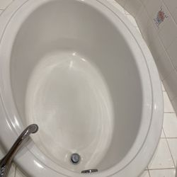 Drop in bathtub made by Jacuzzi