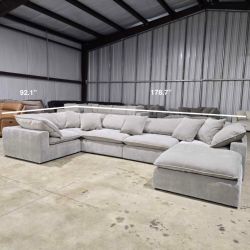 New Aiden & Ivy 6-Piece Cloud Modular Sectional Couch, Delivery Available!