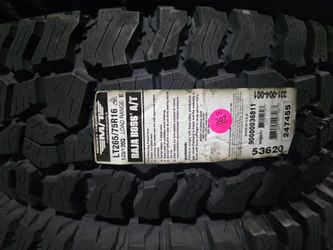 4 brand new MICKEY THOMPSON Baja AT tires 265.75.16