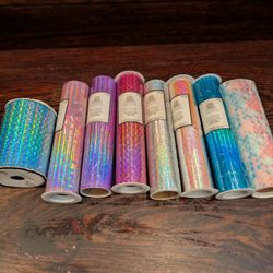 New Crafting Wide Ribbon 8 rolls 1 used a little