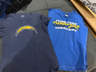 Woman’s XL CHARGERS shirts -$10