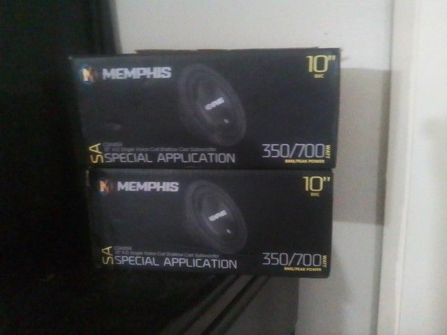 Memphis Audio 10-in Shallow Mount Subwoofers