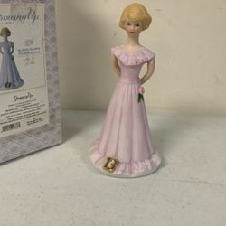 Enesco Growing Up Girls Blonde Age 13 Porcelain Figurine.  6.5 Inch