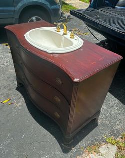 Bathroom Vanity With Sink- 46”Lx21”Wx34”H