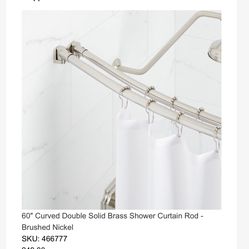 Double Curved Shower Rod