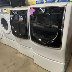 Set Front Load LG Steam Color White 