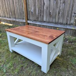 Farmhouse X Style Coffee Table