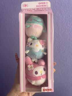 Sanrio, Hello Kitty, Keroppi, and My Melody Milk Plush Set