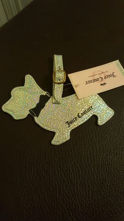 Juicy Couture La Collection Sparkly Scottish Terrier Dog Luggage tag