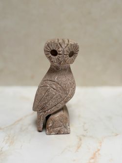 Vintage 1977 6” Owl Statue - Owl of Athena
