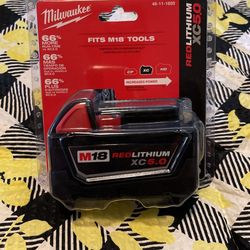 Red Lithium XC5.0 Milwaukee Battery Pack