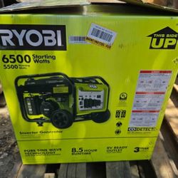 Ryobi 6500-watt Gasoline Powered Inverter Generator 