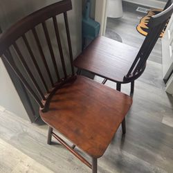 4 Brown Kitchen Chairs 