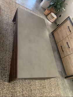 Concrete Industrial Coffee Table